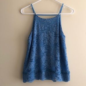 Periwinkle Francesca’s Lace Top